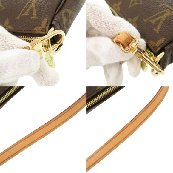 LOUIS VUITTON Authentic Brown Monogram Pochette Pouch - Picture 11 of 11